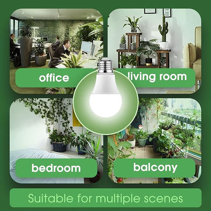 Briignite Full Spectrum LED Grow Light Bulb - A19 E26 Base, 11W (100W Equivalent) - for Indoor