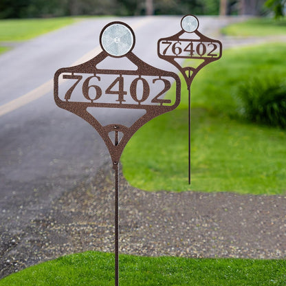 Touch of Class Pathways Custom Address Sign Reflective Driveway Marker Stake Set of Two |