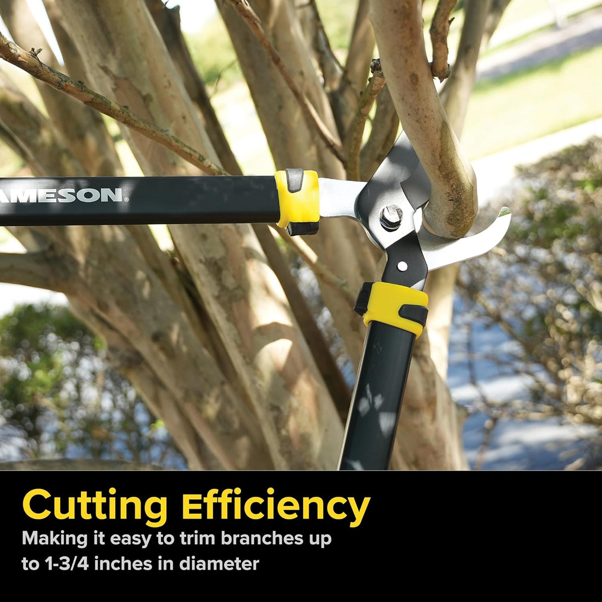 Jameson Heavy-Duty 29″ Bypass Lopper | 1-3/4″ Cutting Capacity | Non-Stick Blade | Aluminum Frame |