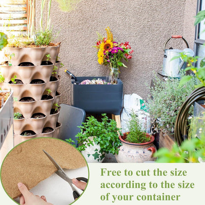 Zubebe 8 Pcs 2 ft x 2ft Worm Blanket Farm Kit Worm Bin Blanket Worms for Composting Fits Many Bin