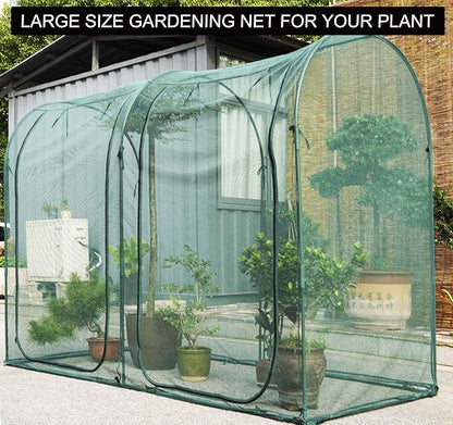 Poray Large Tunnel 8.2'x4' Plant Netting Cover, 6FT Tall Crop Cage Tomato Netting,Pest Guard Cover