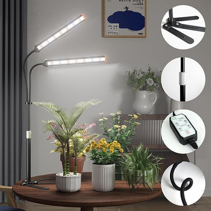 GooingTop Grow Light for Indoor Plants,5000K Full Spectrum Growing Plant Lamp with White Red Blue