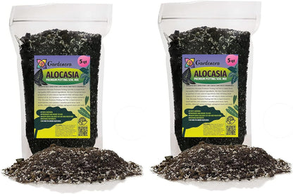 Gardenera Alocasia Plant Potting Soil - All-Natural Blend for Thriving Alocasia Plants - Boosts