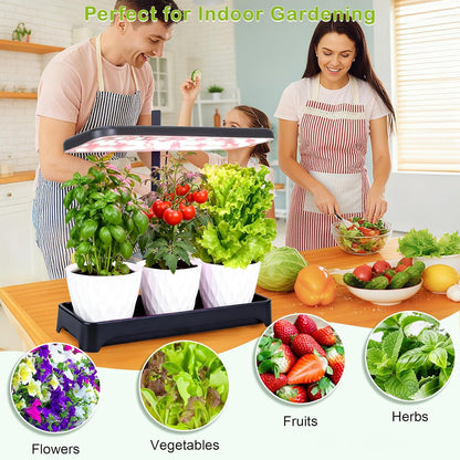 Indoor Garden Led Grow Light, Herb Kitchen Garden Grow Kit, Full Spectrum LED Plant Light for