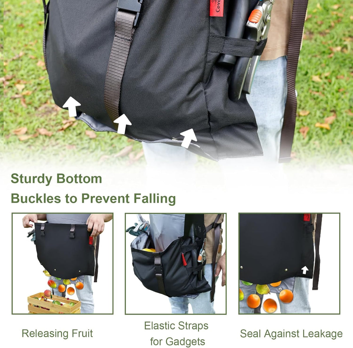 Extra Size Gardening Apron Waterproof Cross Back Apron Women, 600D Polyester Heavy Duty Men Apron