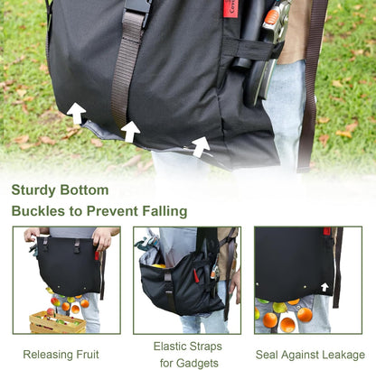 Extra Size Gardening Apron Waterproof Cross Back Apron Women, 600D Polyester Heavy Duty Men Apron
