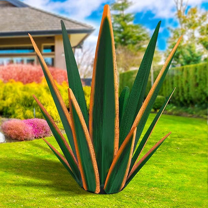 Large Tequila Rustic Sculpture, Rustic Metal Plants for Outdoor Patio Yard, Home Decor Hand Painted