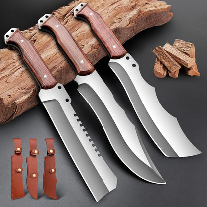Outdoor Short Machete with Sheath for Cutting Trees, for Yard Work and for urvival Machete Ideal