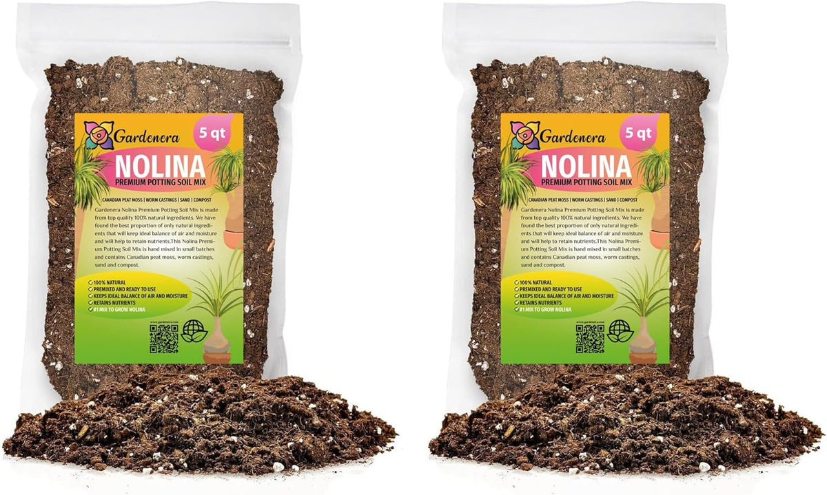 Gardenera Nolina Plant Potting Soil - All-Natural Blend for Thriving Nolina Plants - Boosts Root