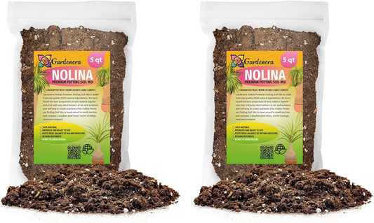Gardenera Nolina Plant Potting Soil - All-Natural Blend for Thriving Nolina Plants - Boosts Root