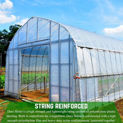 Farm Plastic Supply - String Reinforced 4 Year UV Resistant 10 mil Clear Greenhouse Plastic