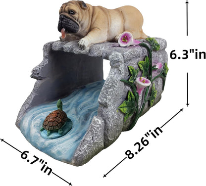 Dog Statues Gutter Extension Garden Decoration, Resin Outdoor Decor, Animal Downspout Diverter