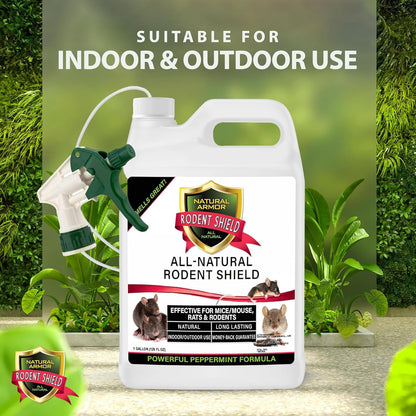 Peppermint Repellent for Mice/Mouse, Rats & Rodents. Natural Spray for Indoor & Outdoor Use.