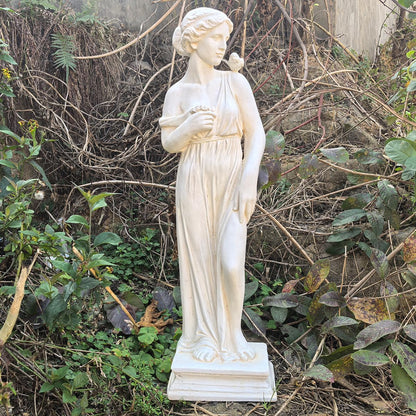 Outdoor Statue, Nymph Sculpture Goddess of Greek Mythology Roman Style for Garden Patio Yard Lawn