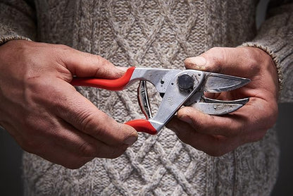 Felco F32 Pruning Shears – 8.3" Garden Clippers with Anvil Blade for Woody Stems | Hand Pruners for