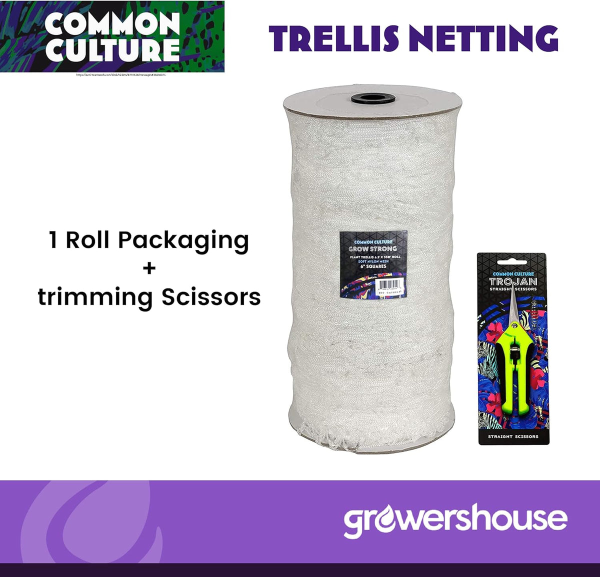 Soft Mesh Nylon Trellis Netting Bulk Roll - 6.5 x 350 ft Heavy-Duty Garden Netting for Plants +