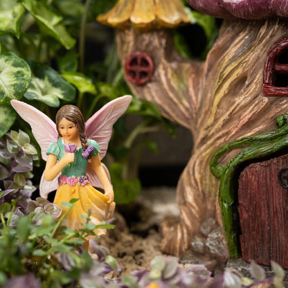PRETMANNS Fairy House Kit - Fairy Garden Accessories for Outdoor Miniature Village Decor, with