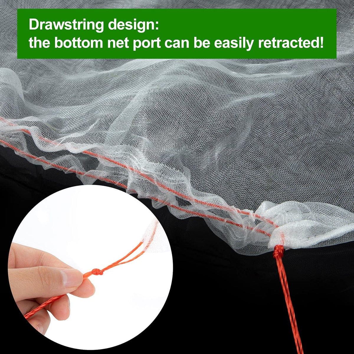 3 Pcs Plant Barrier Net Mesh, Plant Barrier Net Mesh, Bird Netting, Barrier Bags for Vegetables