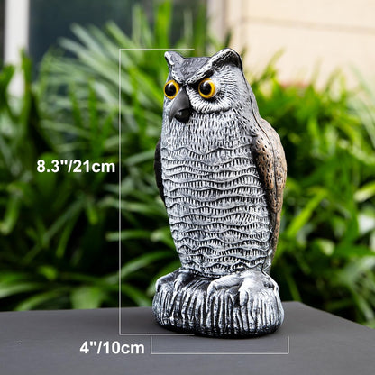 OFFO Bird Scare Devices Plastic Owl Scarecrow for Halloween Decorations Outdoor Garden, Yard, Pool