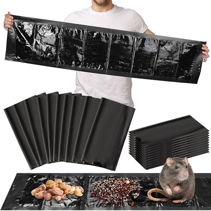 Qualirey 20 Pcs 47 Inch Ultra Large Sticky Mouse Glue Traps Sticky Rat Trap That Work for Rats