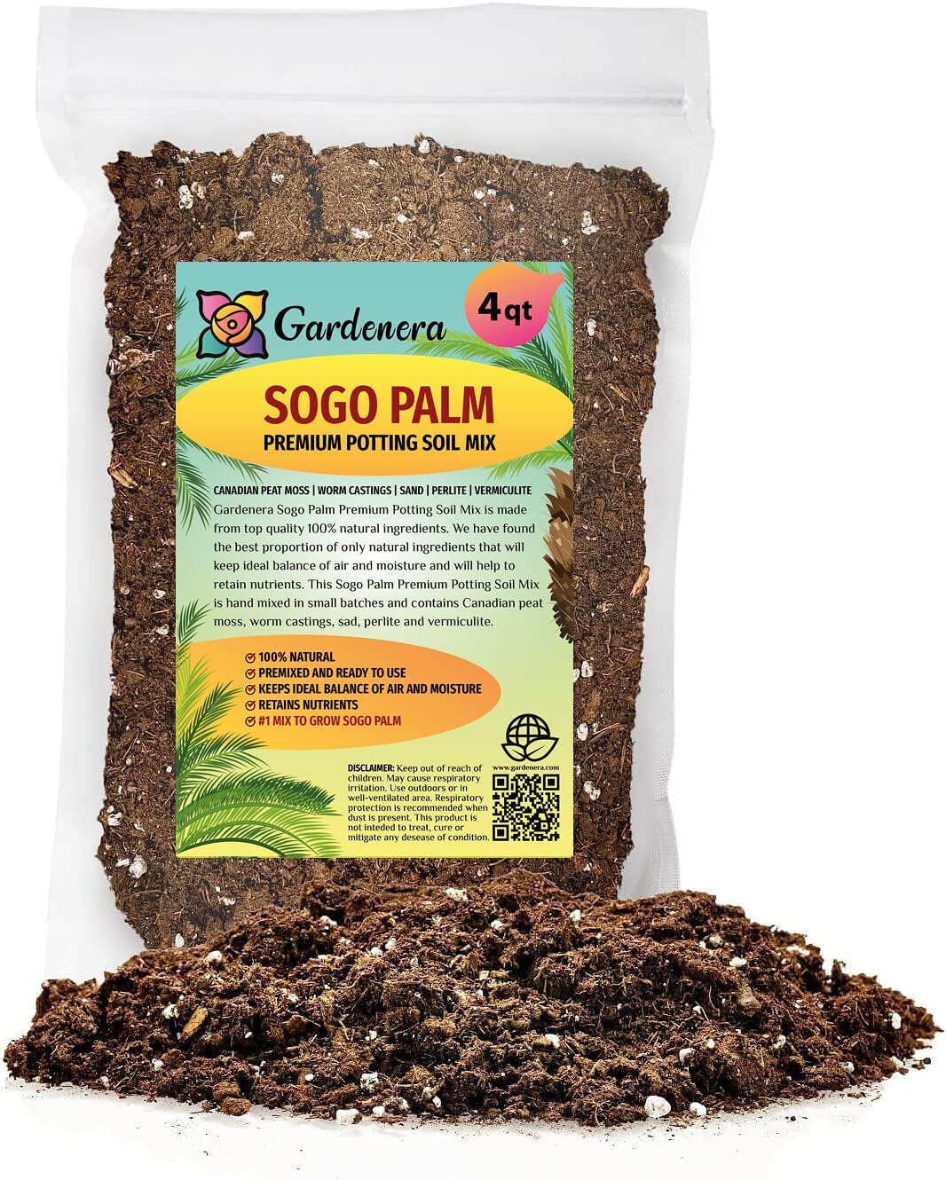 Gardenera SOGO Palm Potting Mix - Promote Strong Roots and Captivating Elegance with Our Premium