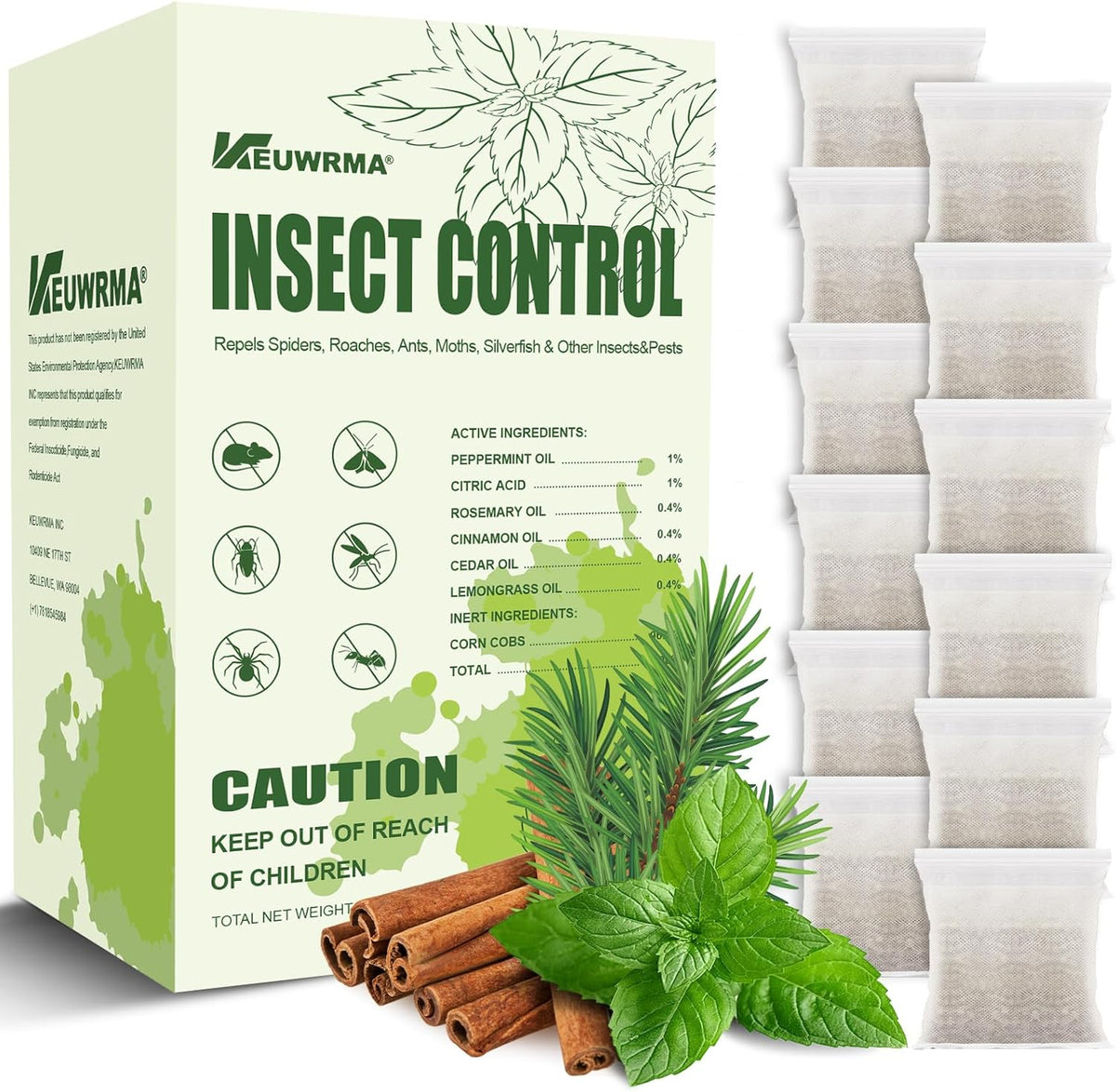 KEUWRMA Insect Control,Insect Repellent,Spider Repellent for House Indoor,Insect Repellent