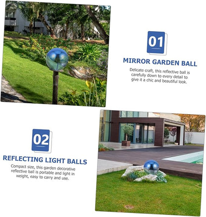 STOBAZA Delicate Reflective Ball Mirror Balls Garden Gazing Decorative Outdoor Sphere