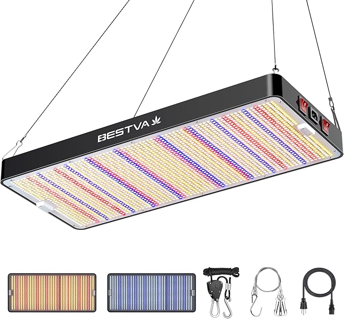 BESTVA DC4000 Led Grow Light with High Yield Diodes Full Spectrum LED Grow Lights for Indoor Plants