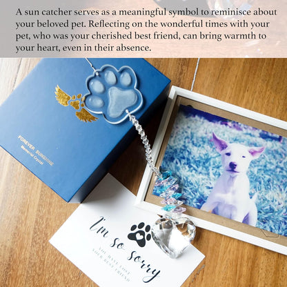 Pet Memorial Suncatcher, Dog Memorial Gifts, Pet Loss, Pet Sympathy, Thoughtful Dogs and Cats