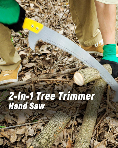 8.5FT Pole Saw with Adjustable Length for Tree Trimming, Lightweight Manual Pruning Saw with Mn