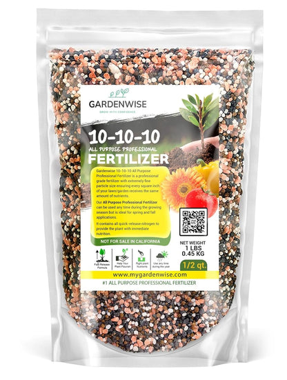 10-10-10 Plant Fertilizer Slow Release - 10 10 10 All Purpose Granular Garden Fertilizer for