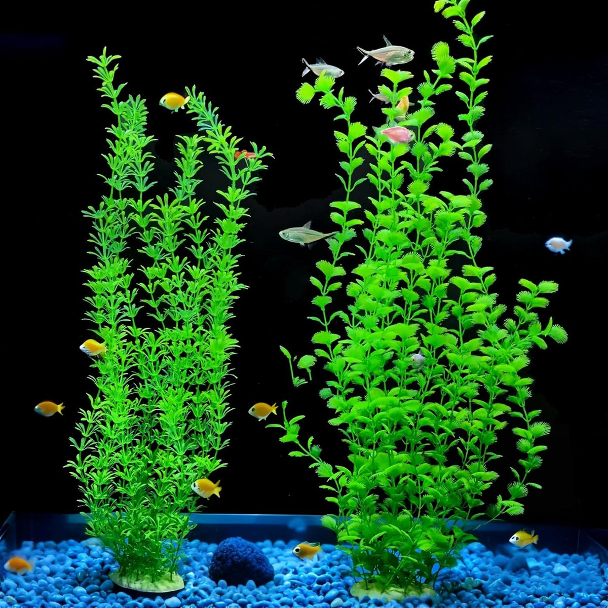 23.6 Inch Tall Aquarium Plants – Large Lifelike Artificial Fish Tank Decorations, Fish Tank Plants
