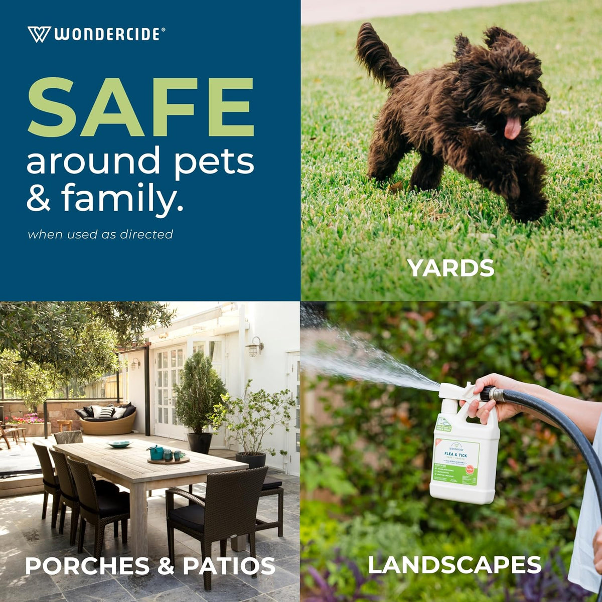 Wondercide - Flea and Tick Spray Concentrate for Yard and Garden with Natural Essential Oils