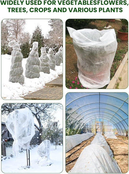 Plant Covers Freeze Protection, 10 ft x 33 ft 1.0 oz/yd² Reusable Frost Protection Floating Row
