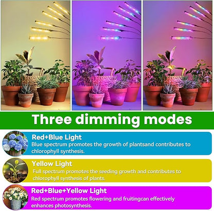 630 LEDs Grow Lights for Indoor Plants, Kalolary Full Spectrum Plant Light with Timer