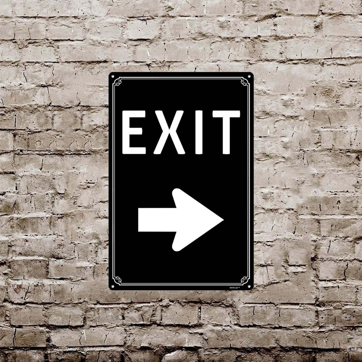 8x12" Exit Sign With Left Arrow - High-Intensity Aluminum Parking Lot Sign, Weatherproof &