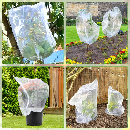 Fruit Tree Netting, Blueberry Bush Netting Cover for Garden Protection, 2Pcs 4x4.9 FT Garden Plant