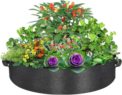 50 Gallon Plant Grow Bags, Large Fabric Raised Garden Bed with Handles, Durable Garden Beds