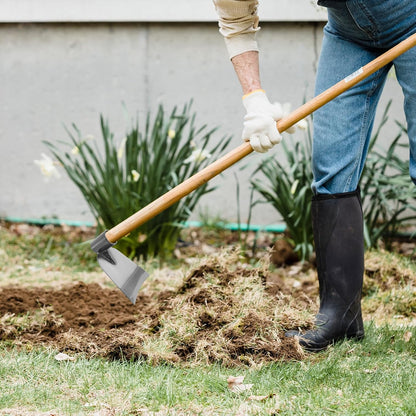 balacoo Hoe Farm Tool - Stainless Steel Gardening Hoe for Digging Weeding and Soil Loosening
