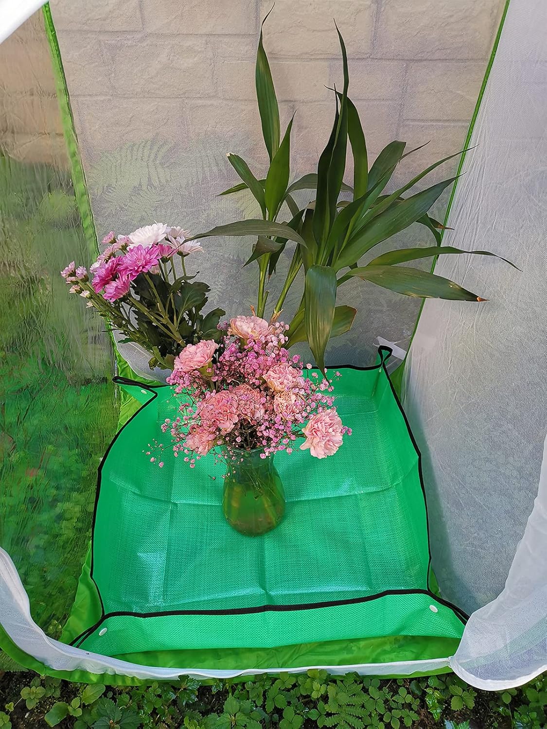 RESTCLOUD Indoor Plant Repotting Mat Potting Tray, Poo Poo Platter for Butterfly Cage, 19.6 x 19.6