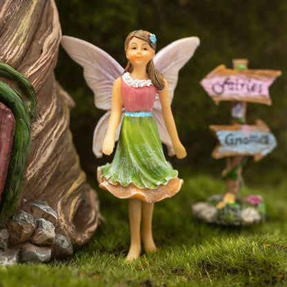 PRETMANNS Fairy House Kit - Fairy Garden Accessories for Outdoor Miniature Village Decor, with