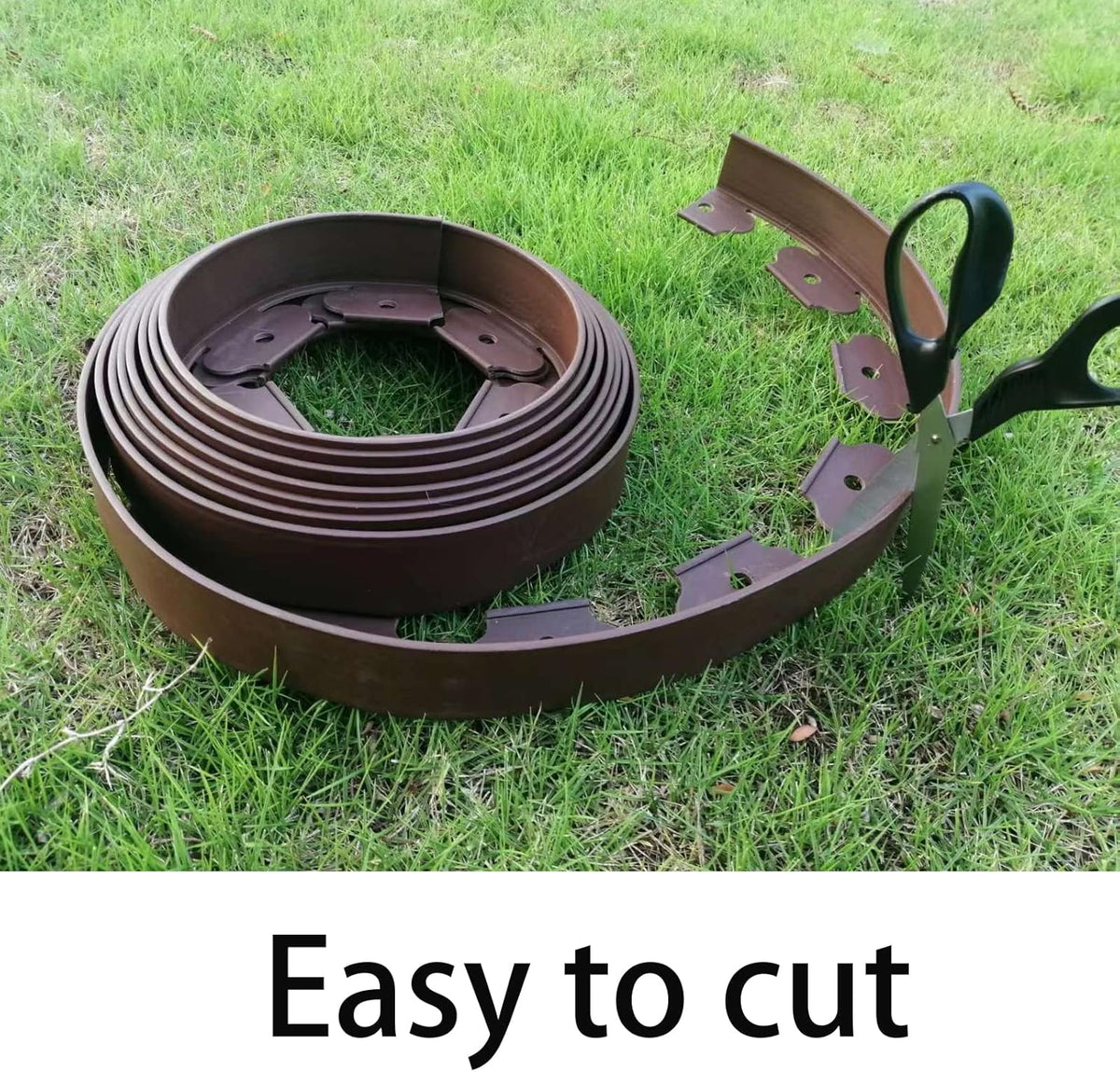 Landscape Edging,20ft Plastic Garden Edging with 20 Stakes,Lawn Edging for Lawn,Yard,Flower Gardens