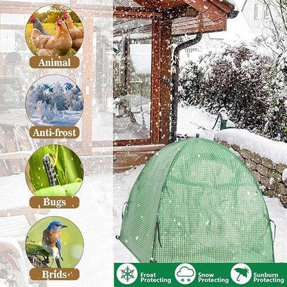 2 Pack Plant Freeze Protection Covers Winter Shrub Covers Plant Frost Protection Tent, Warm Plant