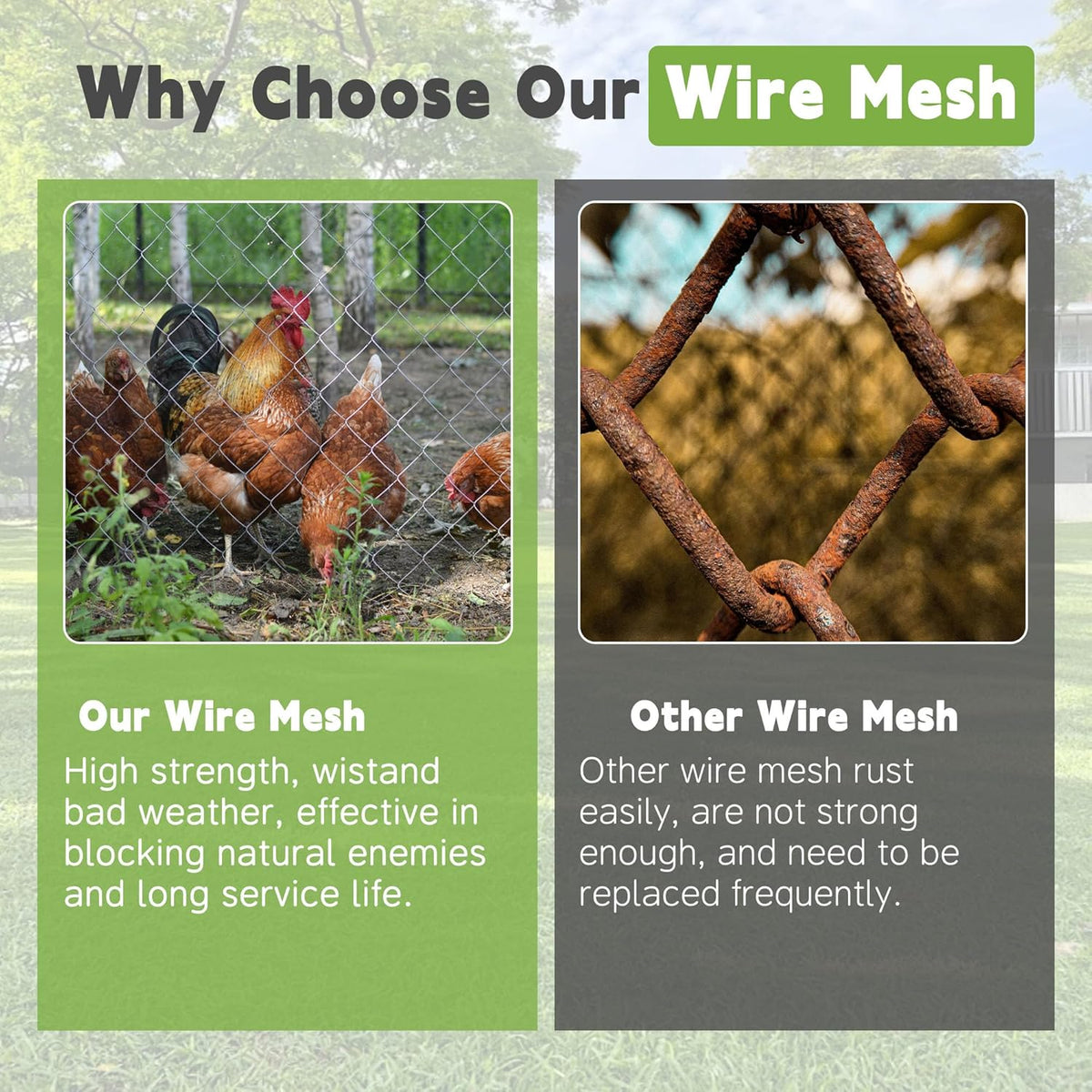 HOSTIC 4FTx150FT Chicken Wire Netting 2IN Mesh Galvanized Wire Hexagonal Fencing for Poultry Garden