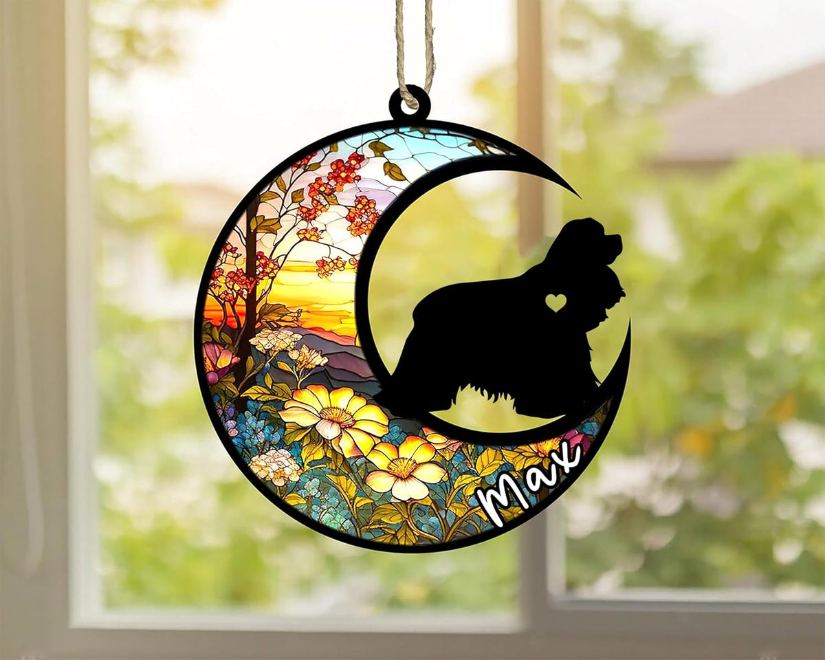 Personalized Dog Memorial, Custom Name American Cocker Spaniel Dog Christmas Ornament with Name