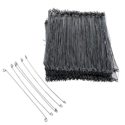 Sandbaggy Double Loop Rebar Wire Bar Ties | 16 Gauge | Made of Industrial Grade Wire | Great for