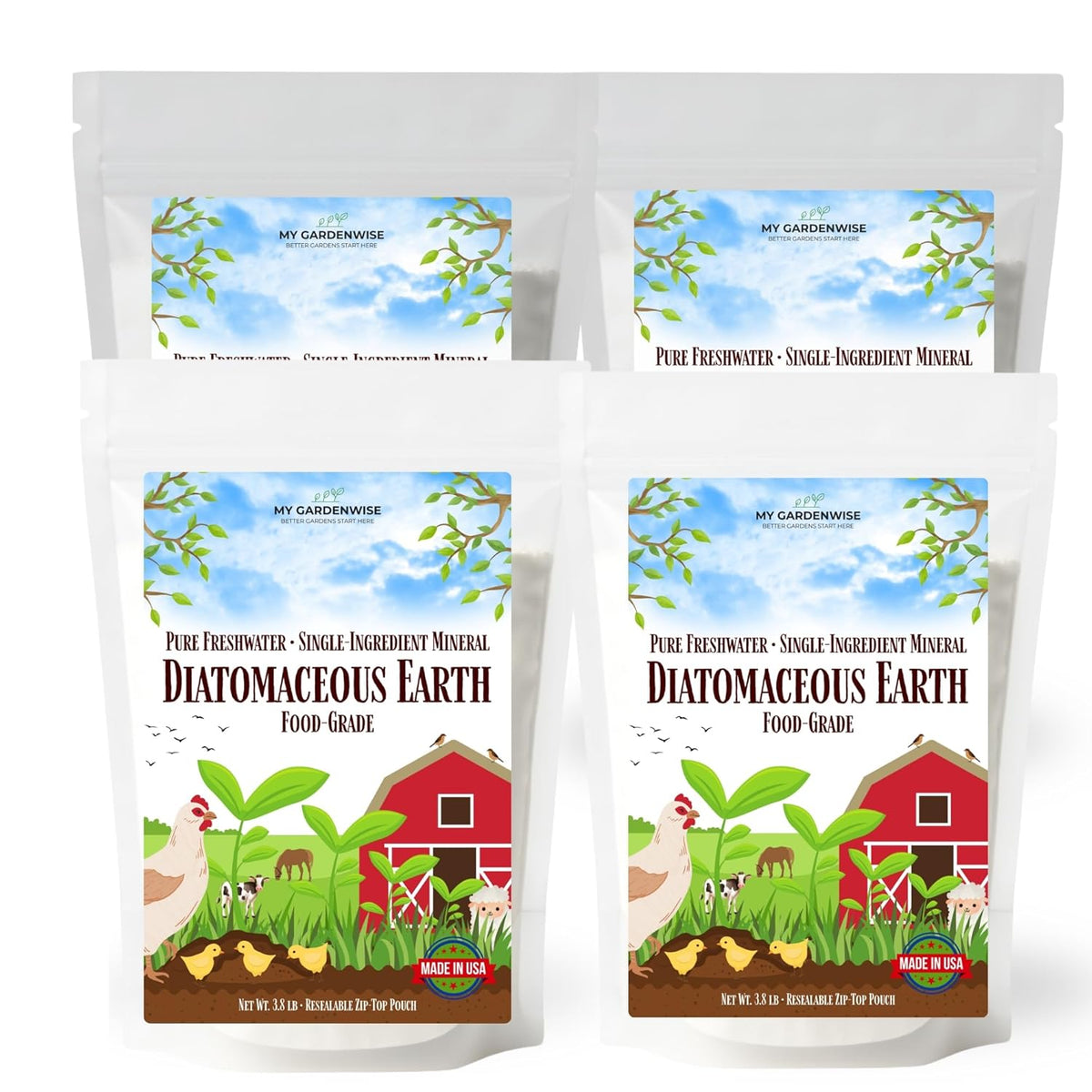Diatomaceous Earth Food Grade – Diatomaceous Earth (DE) Powder – Pets & Plants Safe – Made in USA