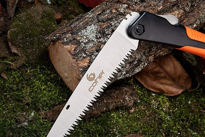 Folding Hand Saw for Tree Pruning, Camping, Gardening, Hunting. Cutting Wood, PVC, Bone with