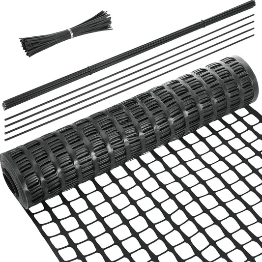 Plastic Garden Fencing Roll Safety Construction Barrier Outdoor Snow Mesh Fence Garden Netting, 1.2