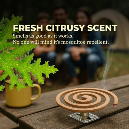 KING Mosquito Coils – Hawaii’s Most Trusted Citronella Protection – Each Coil's Scent Lasts up to 8